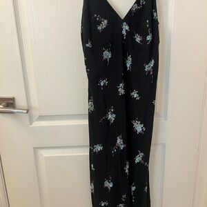 GAP Black Dress with Floral Accents
